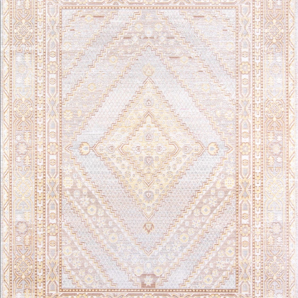 Momeni Isabella Grey Geometric Runner Rug